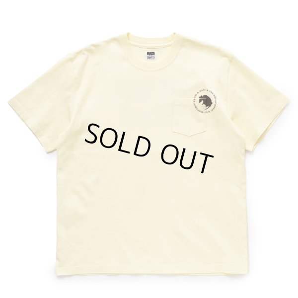 画像1: RATS/CIRCLE POCKET TEE（L.YELLOW）［プリントポケT-24春夏］