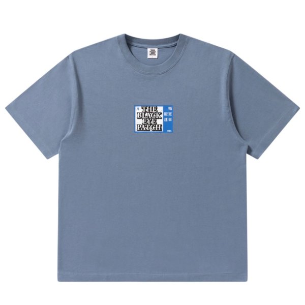 画像1: BlackEyePatch/SCHEDULED DELIVERY LABEL TEE（DARK BLUE）