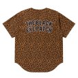 画像2: BlackEyePatch/OG LABEL LEOPARD PATTERNED BASEBALL SHIRT（MULTI） (2)