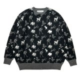 DAIRIKU/"ZOO" Oversized Pullover Knit（Black）［オーバーサイズニット-24秋冬］