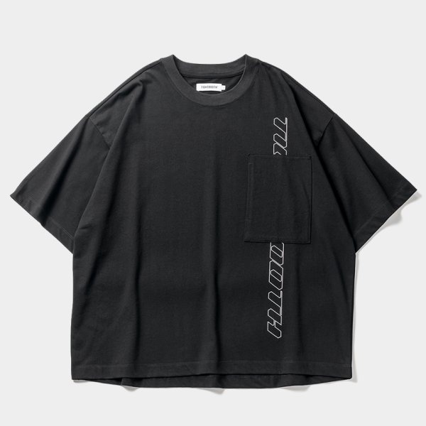 画像1: TIGHTBOOTH/STRAIGHT UP T-SHIRT（Black）［プリントポケT-24夏］