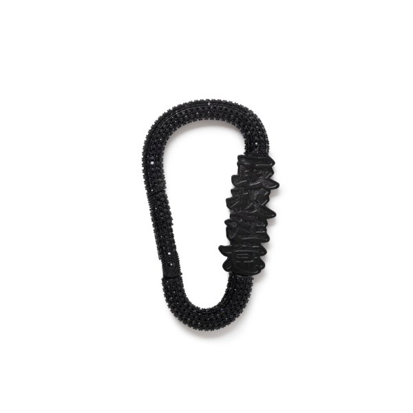 画像1: BlackEyePatch/HANDLE WITH CARE RHINESTONE CARABINER（BLACK）