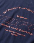 画像7: TIGHTBOOTH/STRAIGHT UP T-SHIRT（Navy）［プリントポケT-24夏］