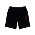 画像1: BlackEyePatch/SMALL HWC LABEL SWEAT SHORTS（BLACK） (1)