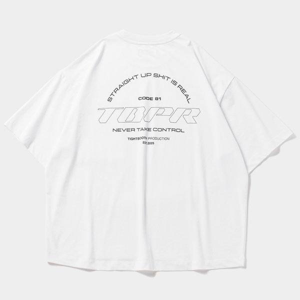 画像2: TIGHTBOOTH/STRAIGHT UP T-SHIRT（White）［プリントポケT-24夏］