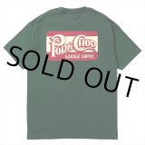 PORKCHOP/SQUARE LOGO TEE（FOREST GREEN）［プリントT-24春夏］