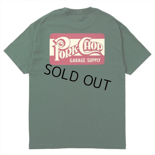 画像1: PORKCHOP/SQUARE LOGO TEE（FOREST GREEN）［プリントT-24春夏］