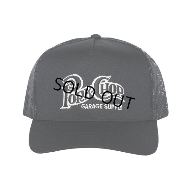 画像1: PORKCHOP/SQUARE LOGO CAP（BLACK）［メッシュキャップ-24春夏］