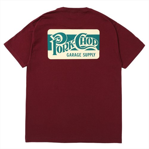 他の写真2: PORKCHOP/SQUARE LOGO TEE（BURGUNDY）［プリントT-24春夏］