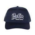 画像1: PORKCHOP/SQUARE LOGO CAP（NAVY）［メッシュキャップ-24春夏］ (1)