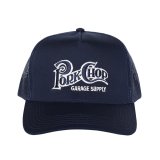 PORKCHOP/SQUARE LOGO CAP（NAVY）［メッシュキャップ-24春夏］