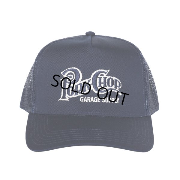 画像1: PORKCHOP/SQUARE LOGO CAP（NAVY）［メッシュキャップ-24春夏］