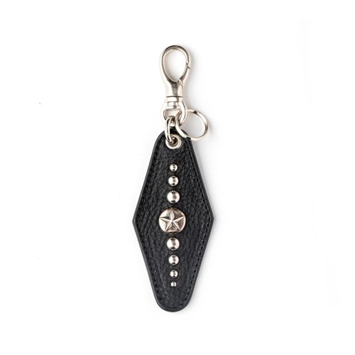 他の写真1: CALEE/SILVER STAR CONCHO LEATHER KEY RING ＜TYPE A＞（BLACK）［レザーキーリング-24春夏］