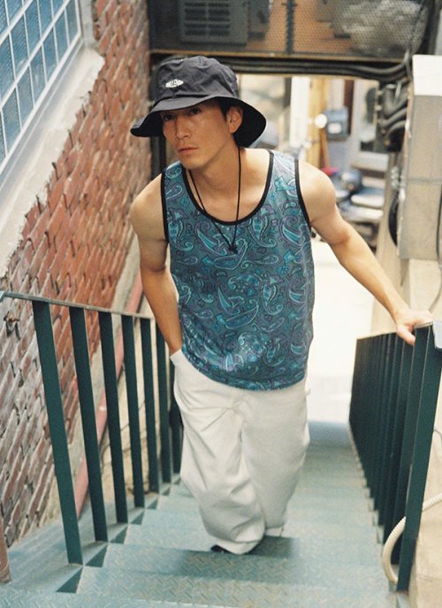 他の写真3: CHALLENGER/PAISLEY TANKTOP（BLUE GRAY/PURPLE）［ペイズリータンクトップ-24春夏］