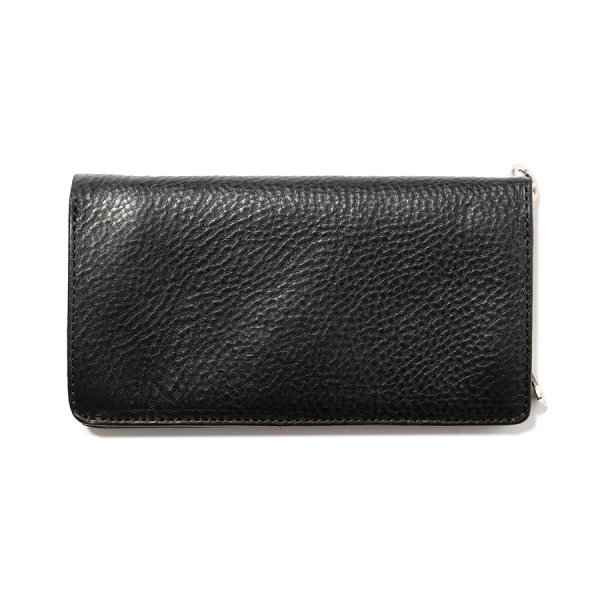 画像2: CALEE/SILVER STAR CONCHO LEATHER LONG WALLET（BLACK）［レザーロングウォレット-24春夏］