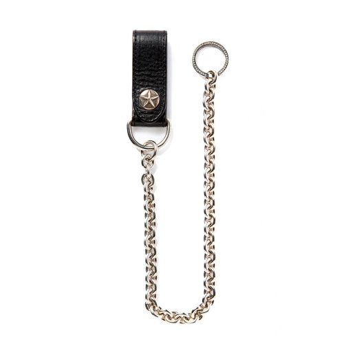 他の写真1: CALEE/SILVER STAR CONCHO LEATHER WALLET CHAIN（BLACK）［ウォレットチェーン-24春夏］