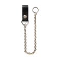 画像1: CALEE/SILVER STAR CONCHO LEATHER WALLET CHAIN（BLACK）［ウォレットチェーン-24春夏］ (1)