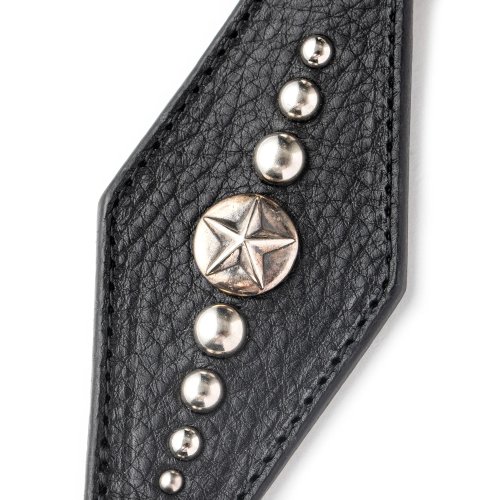 他の写真2: CALEE/SILVER STAR CONCHO LEATHER KEY RING ＜TYPE A＞（BLACK）［レザーキーリング-24春夏］