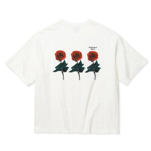 他の写真2: CALEE/DROP SHOULDER "INDIVIDUAL BASIS" ROSE LOGO TEE（各色）［ドロップショルダープリントT-24春夏］