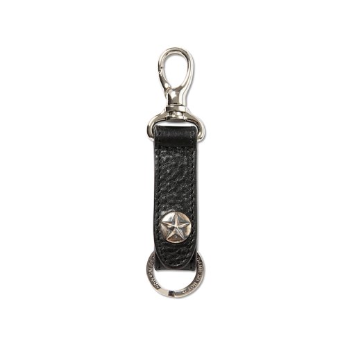 他の写真1: CALEE/SILVER STAR CONCHO LEATHER KEY RING ＜TYPE B＞（BLACK）［レザーキーリング-24春夏］