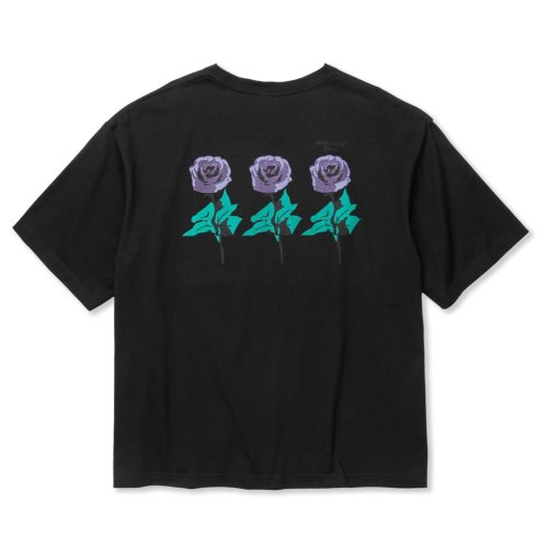 他の写真1: CALEE/DROP SHOULDER "INDIVIDUAL BASIS" ROSE LOGO TEE（各色）［ドロップショルダープリントT-24春夏］