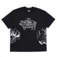 画像1: PORKCHOP/24 MULTI LOGOS TEE（BLACK）［プリントT-24春夏］ (1)