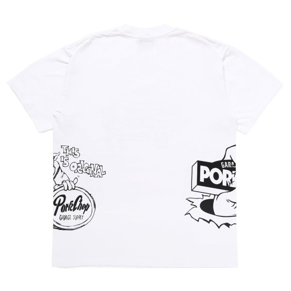 画像2: PORKCHOP/24 MULTI LOGOS TEE（WHITE）［プリントT-24春夏］