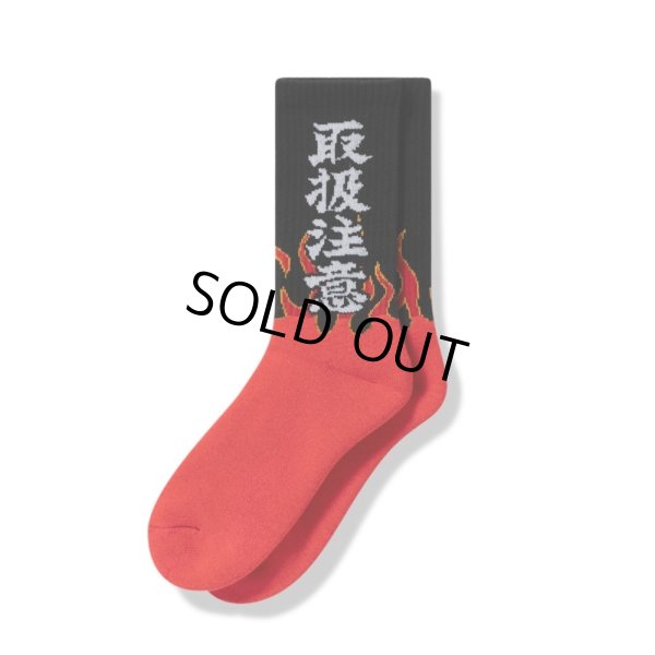 画像1: BlackEyePatch/HWC FLAMES SOCKS（MULTI）