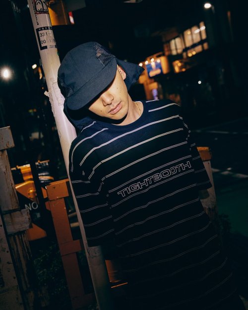 他の写真3: TIGHTBOOTH/LOGO BORDER T-SHIRT（Black）［ボーダーT-24夏］