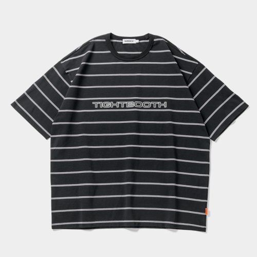 他の写真1: TIGHTBOOTH/LOGO BORDER T-SHIRT（Black）［ボーダーT-24夏］