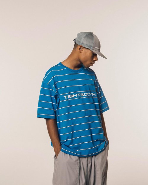 他の写真3: TIGHTBOOTH/LOGO BORDER T-SHIRT（Blue）［ボーダーT-24夏］