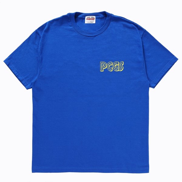 画像2: PORKCHOP/PCGS OVAL TEE（BLUE）［プリントT-24春夏］