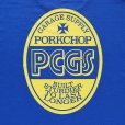 画像4: PORKCHOP/PCGS OVAL TEE（BLUE）［プリントT-24春夏］