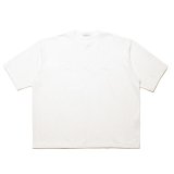 COOTIE PRODUCTIONS/Oversized S/S Tee（Embroidery）（White）［オーバーサイズ刺繍T-24秋冬］