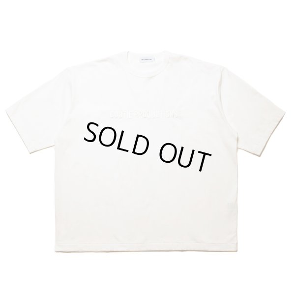 画像1: COOTIE PRODUCTIONS/Oversized S/S Tee（Embroidery）（White）［オーバーサイズ刺繍T-24秋冬］