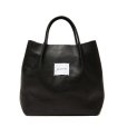 画像1: COOTIE PRODUCTIONS/Leather Tote Bag（Black）［レザートートバッグ-24秋冬］ (1)