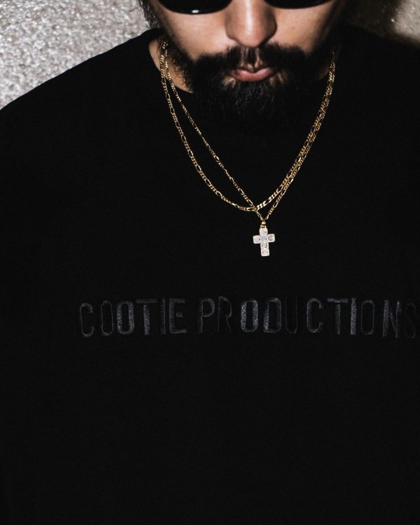 画像3: COOTIE PRODUCTIONS/Oversized L/S Tee（Embroidery）（Black）［オーバーサイズ刺繍長袖T-24秋冬］