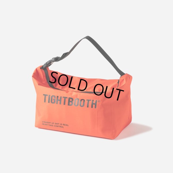 画像1: TIGHTBOOTH/LABEL LOGO COOLER POUCH（Orange）［クーラーポーチ-24夏］