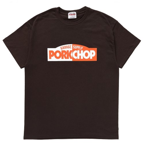 他の写真1: PORKCHOP/24 BLOCK LOGO TEE（BROWN）［プリントT-24春夏］