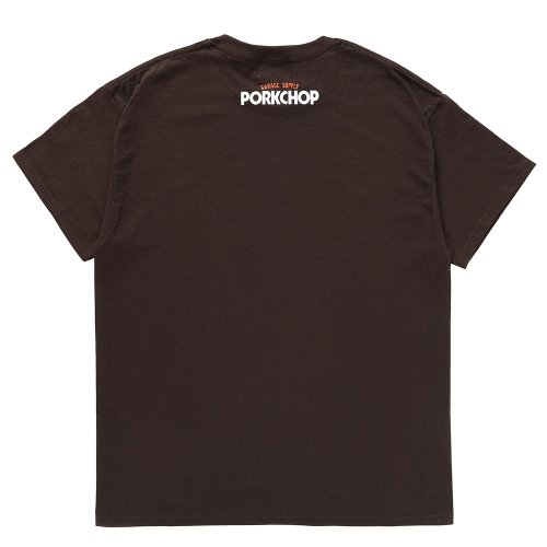 他の写真2: PORKCHOP/24 BLOCK LOGO TEE（BROWN）［プリントT-24春夏］