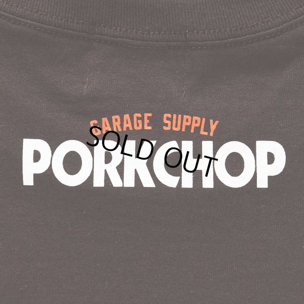 画像4: PORKCHOP/24 BLOCK LOGO TEE（BROWN）［プリントT-24春夏］