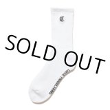 COOTIE PRODUCTIONS/Raza Middle Socks（White）［ミドルソックス-24秋冬］