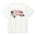 画像1: CALEE/BINDER NECK R&F VINTAGE T-SHIRT ＜NATURALLY PAINT DESIGN＞（WHITE）［プリントT-24春夏］ (1)