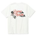 CALEE/BINDER NECK R&F VINTAGE T-SHIRT ＜NATURALLY PAINT DESIGN＞（WHITE）［プリントT-24春夏］