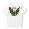 画像1: CALEE/BINDER NECK WING LOGO VINTAGE TEE ＜NATURALLY PAINT DESIGN＞（WHITE）［プリントT-24春夏］ (1)