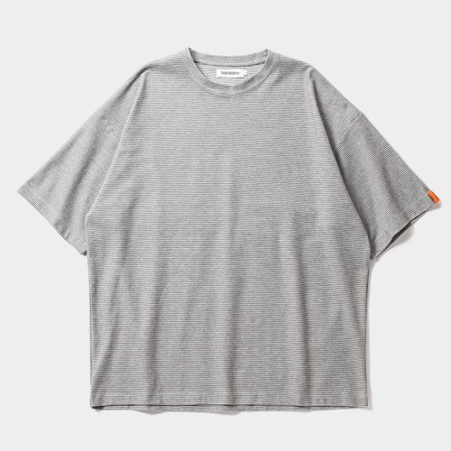 他の写真1: TIGHTBOOTH/HONEYCOMB BORDER T-SHIRT（Grey）［ハニカムボーダーT-24夏］