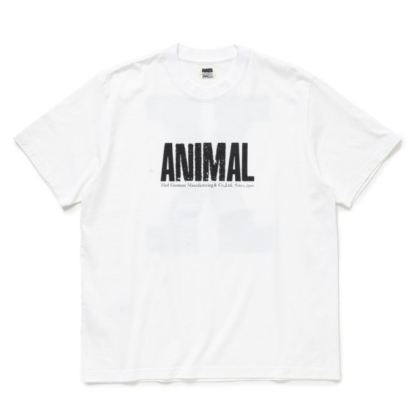 画像1: RATS/ANIMAL X TEE（WHITE）［プリントT-24春夏］