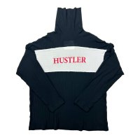 DAIRIKU/"HUSTLER" Tartle Neck Tee（Black）［タートルネック長袖T-24秋冬］