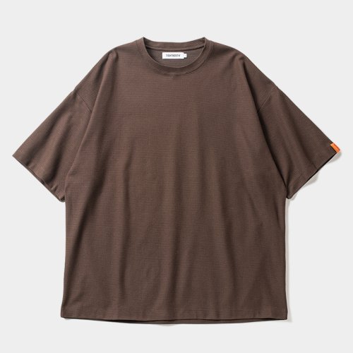 他の写真1: TIGHTBOOTH/HONEYCOMB BORDER T-SHIRT（Brown）［ハニカムボーダーT-24夏］