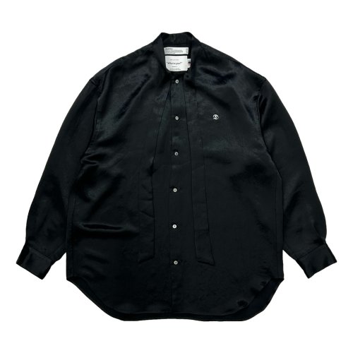 他の写真1: DAIRIKU/"D" Satin Scarf Tie Shirt（Black）［サテンスカーフタイシャツ-24秋冬］